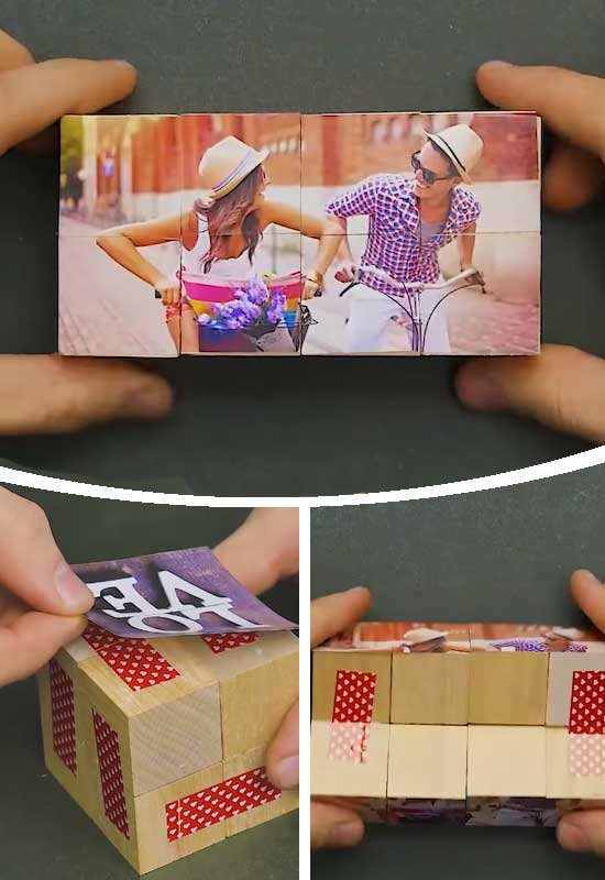 Folding Photo Cube