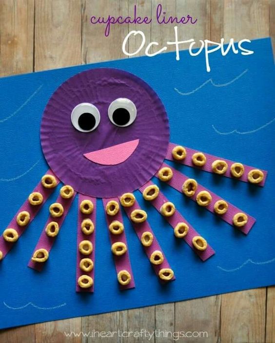 Cupcake Liner Octopus
