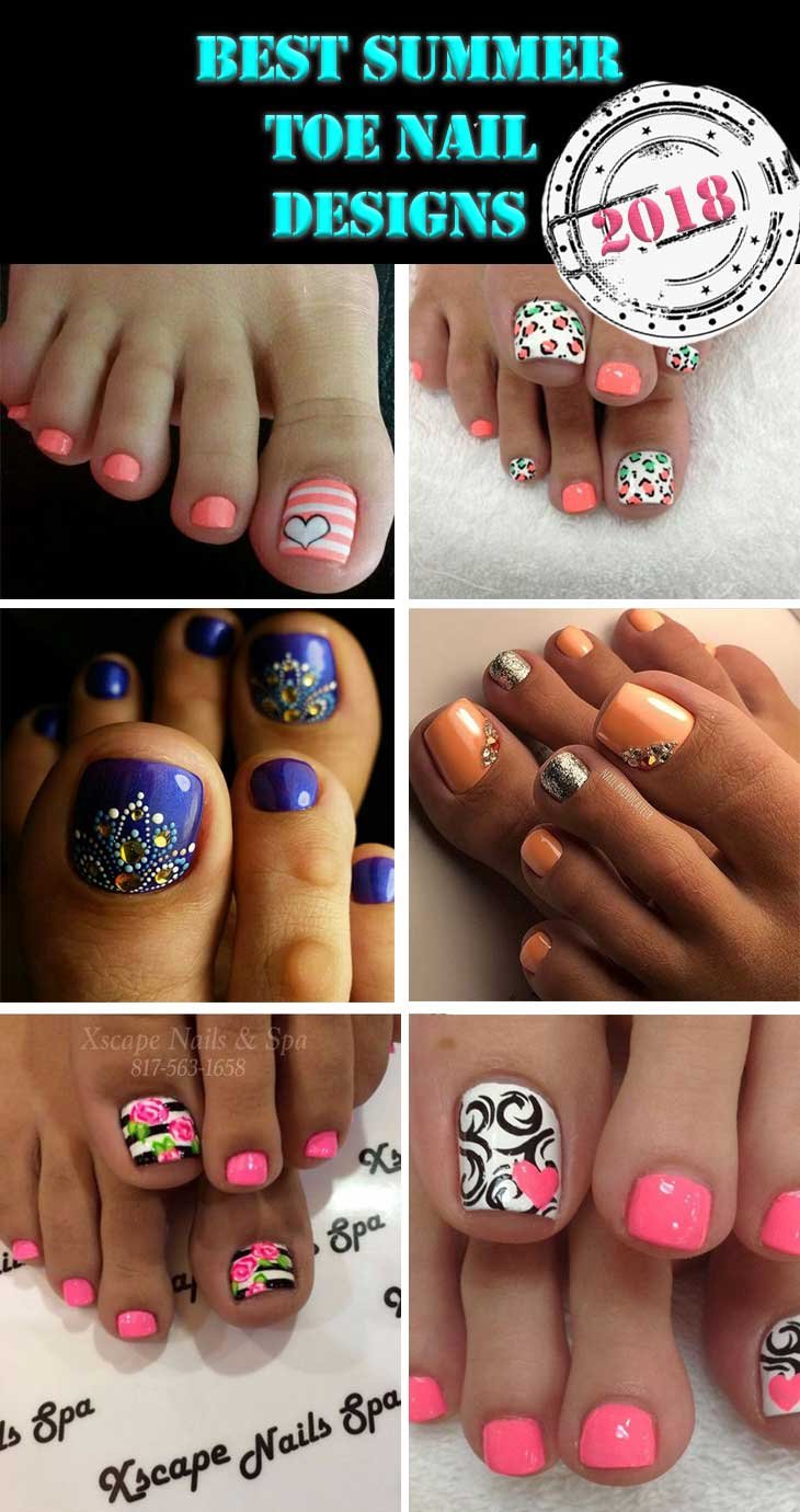Best Summer Toe Nail Designs - DIY Cuteness If you want them to last longer you can go for a gel polish that should hopefully withstand all the rays of sun your feet will get! - Best Summer Toe Nail Designs - DIY Cuteness