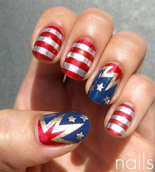 4th of July Nails