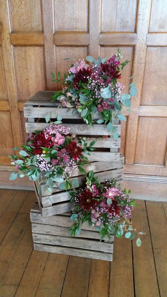 Floral Crate Idea