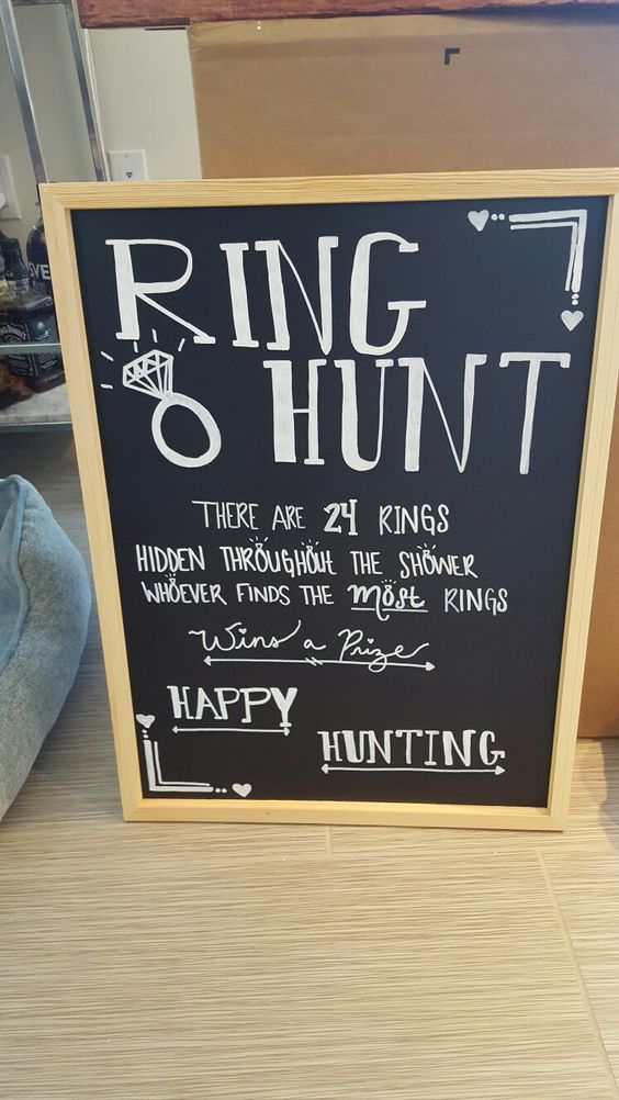 Ring Hunt Bridal Shower Game | DIYCUTENESS