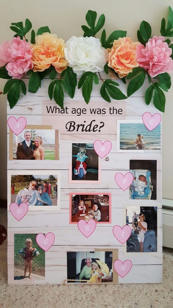 What age was the bride Bridal Shower Game | DIYCUTENESS