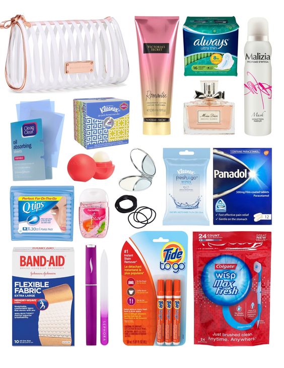 School emergency kit for girls