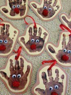 Reindeer Hand Prints