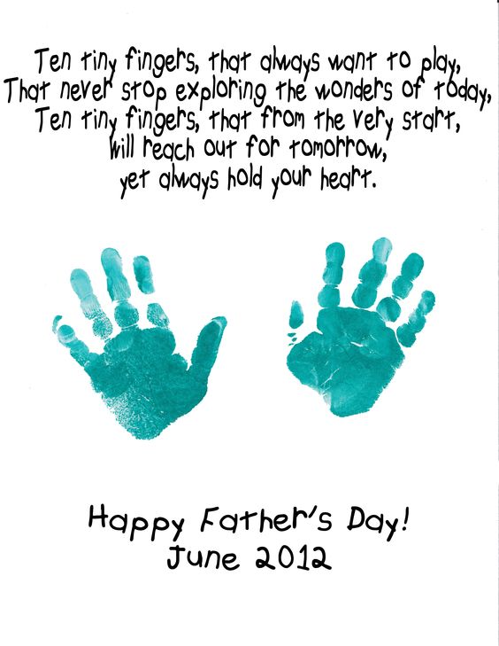 Happy Father's Day hand prints