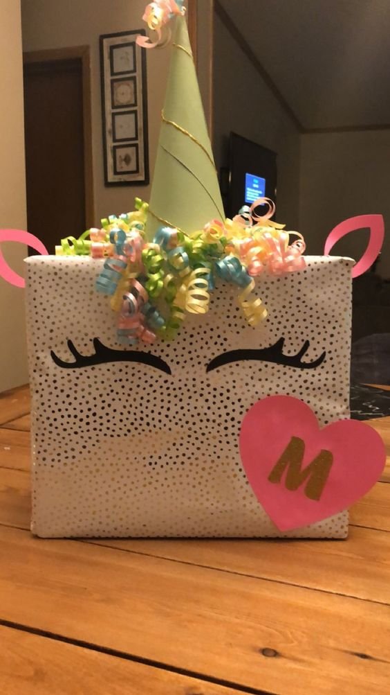 Mermaid valentines box for school DIY Unicorn Valentines Box - DIY Cuteness Kids Craft
