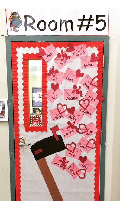 Love Letters - valentines classroom door