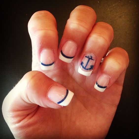 Nautical Nail Art