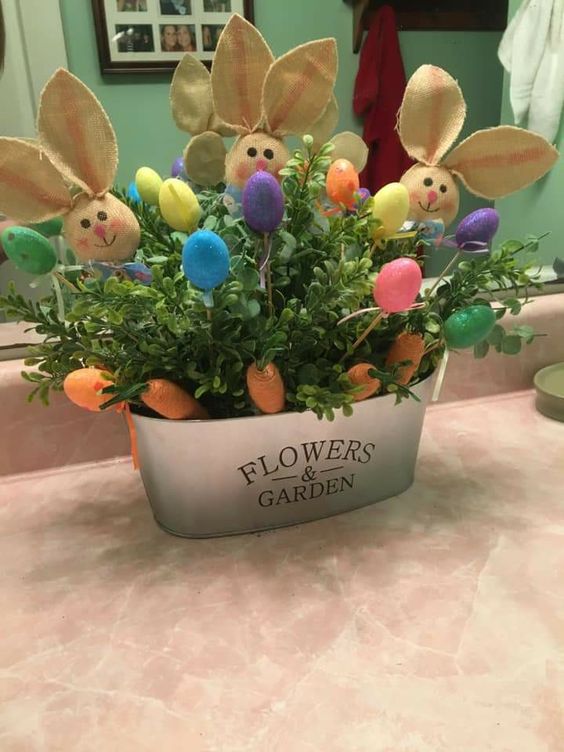 Dollar Store Easter Decorations