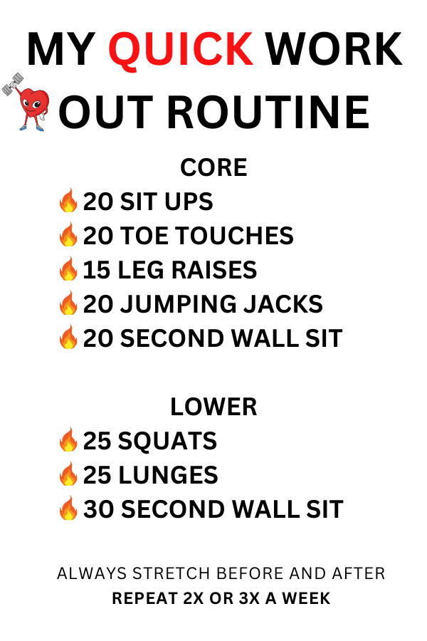 quick workout routine