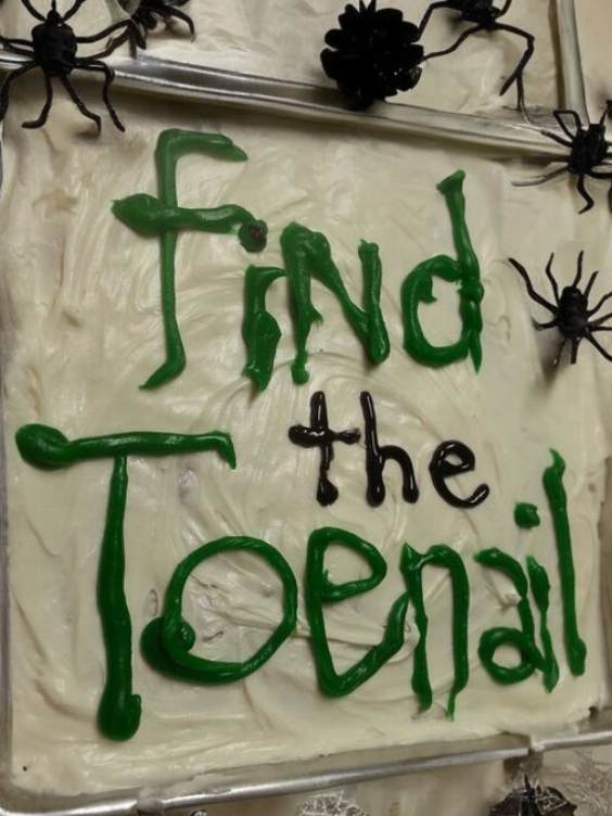 Find the Toenail Cake