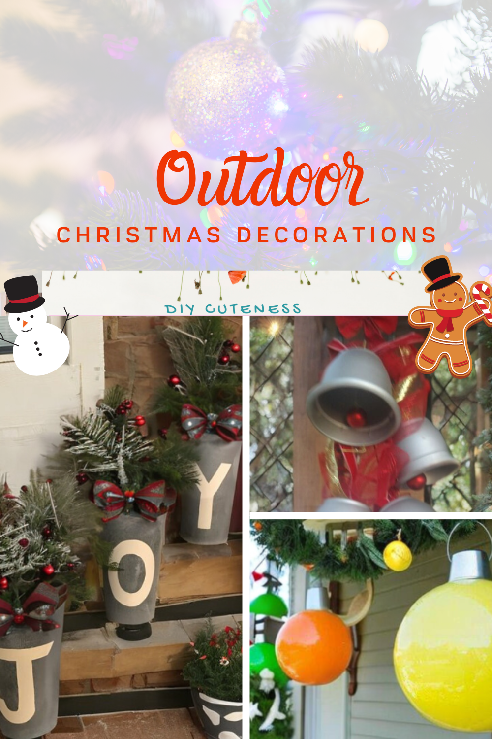 Easy DIY Christmas Decorations for Outside